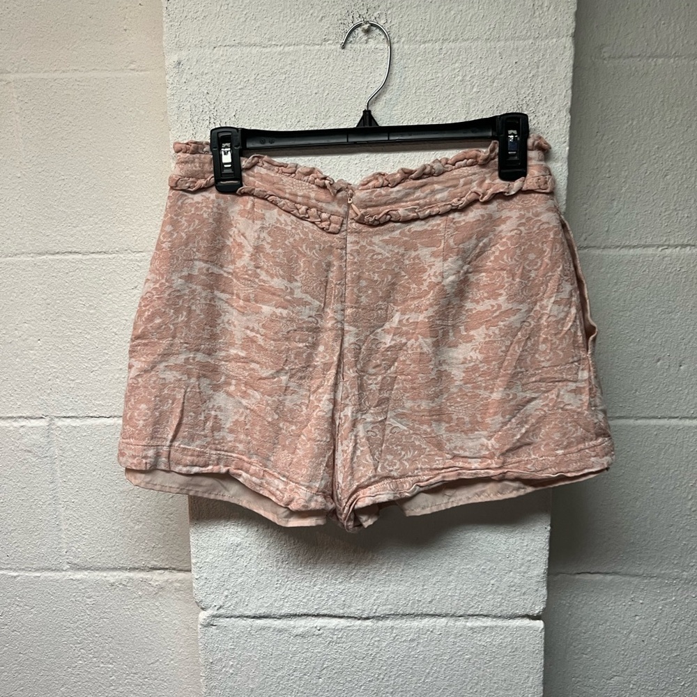 Endless Rose High Waist Pink Patterned Shorts. Medium - Picture 3 of 4